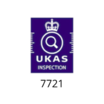 UKAS Inspection logo with number 7721 below